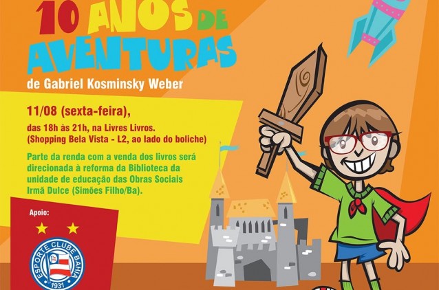 Voluntário mirim lança livro sobre suas ações de solidariedade em prol das Obras Irmã Dulce