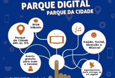 Centro de Convivência participa do mutirão Seja Digital no Parque da Cidade 