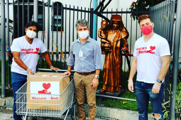 Projeto Máscara do Bem doa máscaras reutilizáveis para as Obras Sociais Irmã Dulce Projeto Máscara do Bem doa máscaras reutilizáveis para as Obras Sociais Irmã Dulce