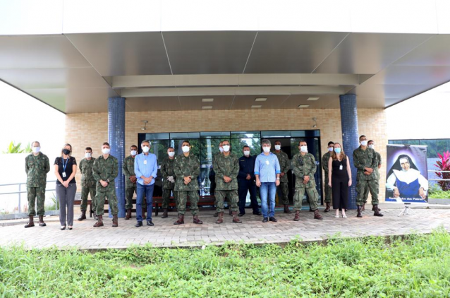 OSID agradece aos militares pela operação de desinfecção do Hospital Santo Antônio