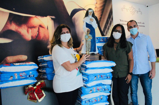 Hospital da Criança da OSID recebe  doação de fraldas descartáveis