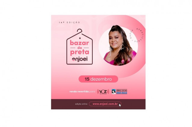 Vem aí o Bazar da Preta! Vem aí o Bazar da Preta!
