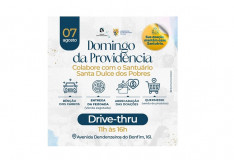 Drive-thru da fé marca Domingo da Providência no Santuário Santa Dulce dos Pobres 