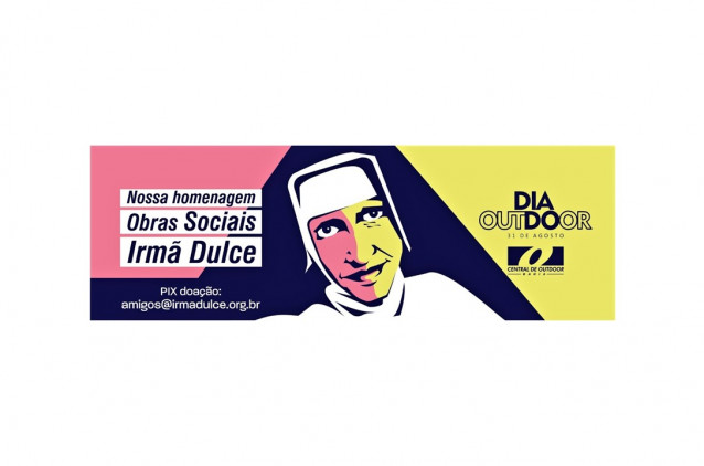 OSID recebe homenagem da Central de Outdoor  em apoio ao legado de Santa Dulce dos Pobres