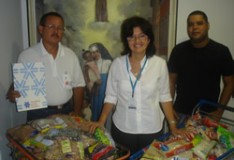 Voluntárias Sociais doam alimentos à OSID