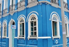 Tudo azul no Centro Histórico de Salvador