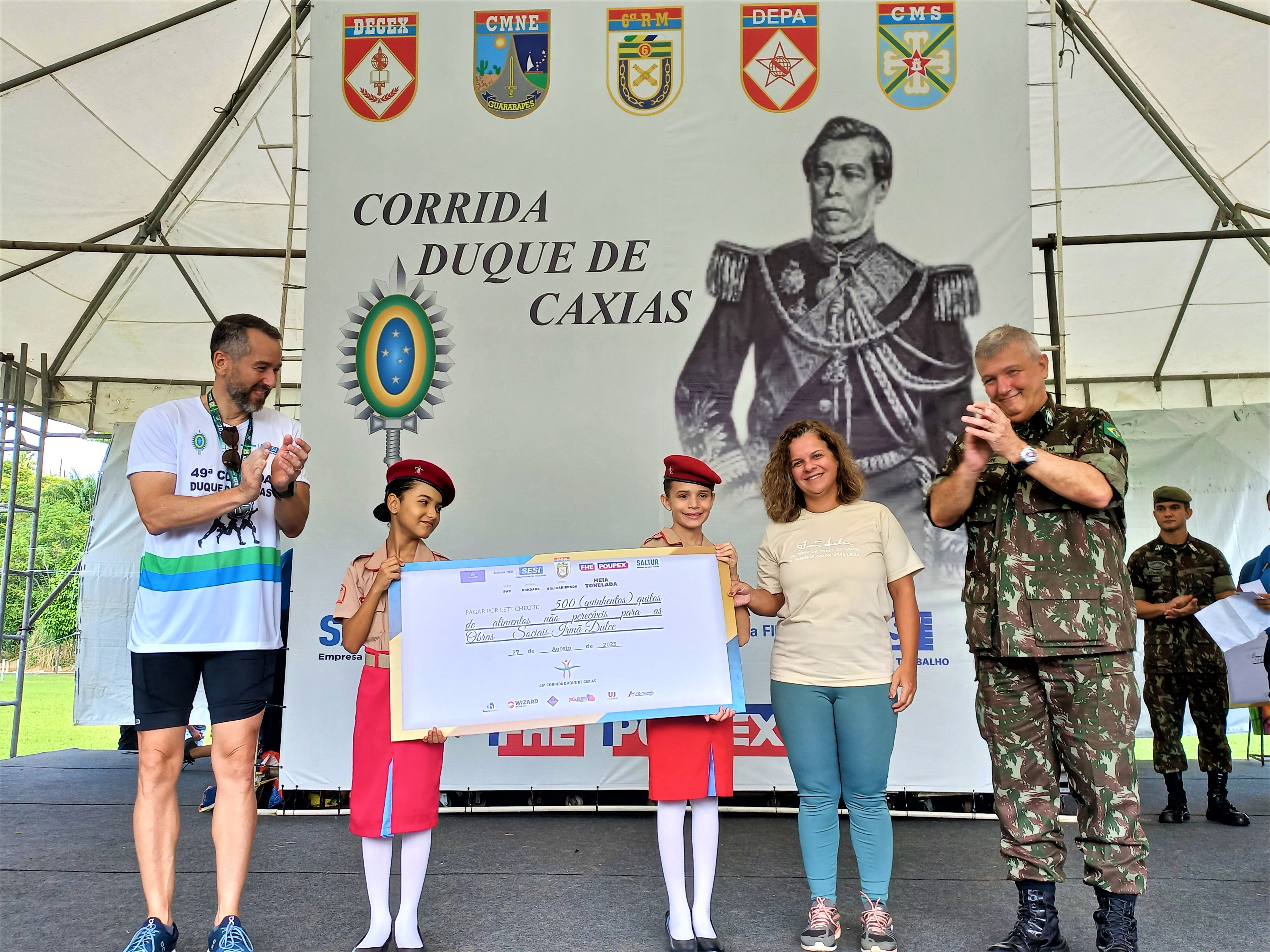 49ª Corrida Duque de Caxias destina meia tonelada de alimentos para a OSID