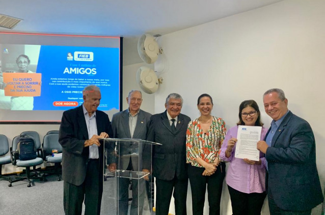 Em meio a uma grave crise financeira, OSID recebe apoio da FIEB e seus associados