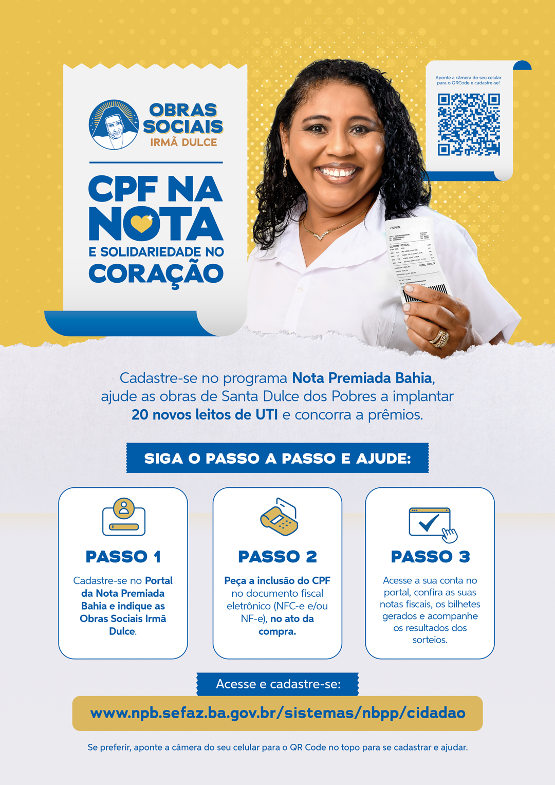 OSID lança campanha “CPF na Nota e Solidariedade no Coração”