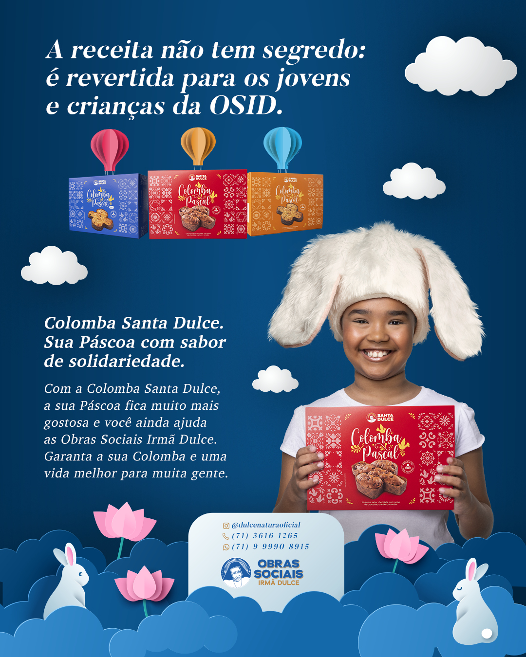 Páscoa mais doce com a Colomba Santa Dulce!