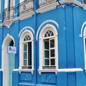 Tudo azul no Centro Histórico de Salvador