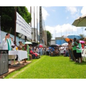 Missa campal marca início da construção da Unidade de Radioterapia das Obras Sociais Irmã Dulce